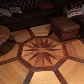 Solid Timber Floor with Inlay
